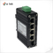 Mini Ethernet Switch 4 Port 10/100/1000T 802.3at PoE Switch With 1-Port SFP Uplink