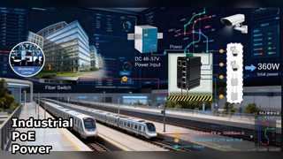 産業用 PoE++ スイッチ過酷な環境の電力