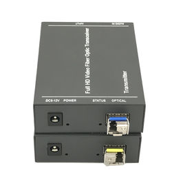 Audio DVI Video To Fiber Fiber Ethernet Media Converter 1920 X 1080P 60Hz External Stereo
