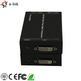 DVI Video to Fiber Converter : 1920*1080P, LC(SFP), OM3 Multimode Fiber, 300 meters