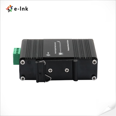 Mini Industrial 2-Port 90W PoE + 2-Port SFP Ethernet DIN Rail Type Hardened Grade 90W PoE Switch