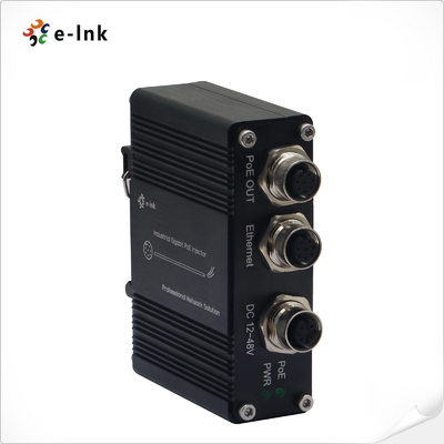 EN50155 Certified 90W PoE Injector Wide Voltage Input 12-48V DC