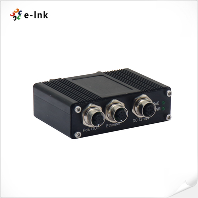 EN50155 Certified 90W PoE Injector Wide Voltage Input 12-48V DC