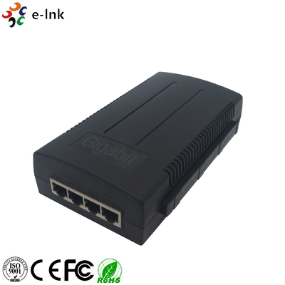 Dual-Port PoE Injector IEEE802.3af/at 15.4W/30W Power for APs IP Cameras