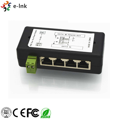 4-Port Passive PoE Power Supply Injector for Cameras APs 100m Range