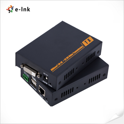 DVI KVM Extender Single CAT6 Cable 4K Resolution RS232 Control Support