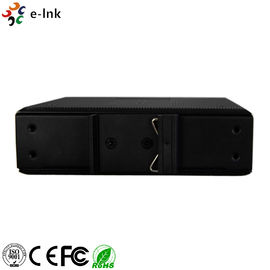 DIN Rail 1Ch Contact Closure Ethernet To Fiber Media Converter FC / SM Dual Fiber