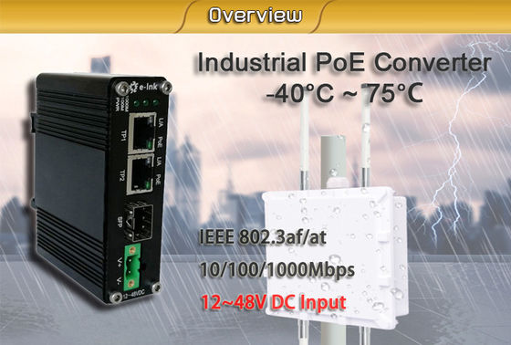 Mini Industrial Ethernet Fiber Media Converter