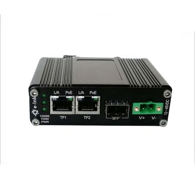 Wall Mount Industrial Fiber Ethernet Media Converter