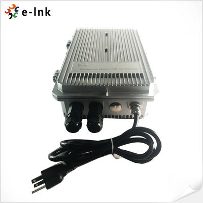 90~264VAC 95W Power Over Ethernet Injector IP67 Waterproof 802.3bt