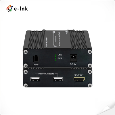 ミニ 4K/60Hz HDMI 2.0 KVM USB オーバー ファイバー オプティック エクステンダー