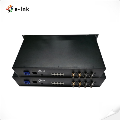 8Ch ギガビット PoE + 6Ch 前方 3G-SDI + 2Ch 後方 3G-SDI 光ファイバー拡張子